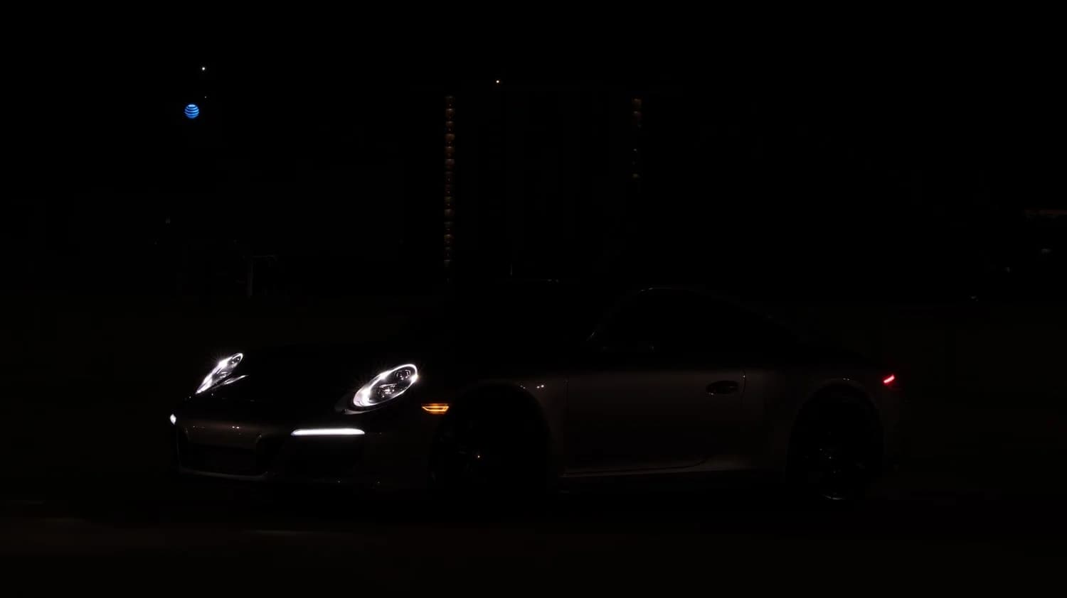 Headlight detail layer from Porsche GTS light painting session