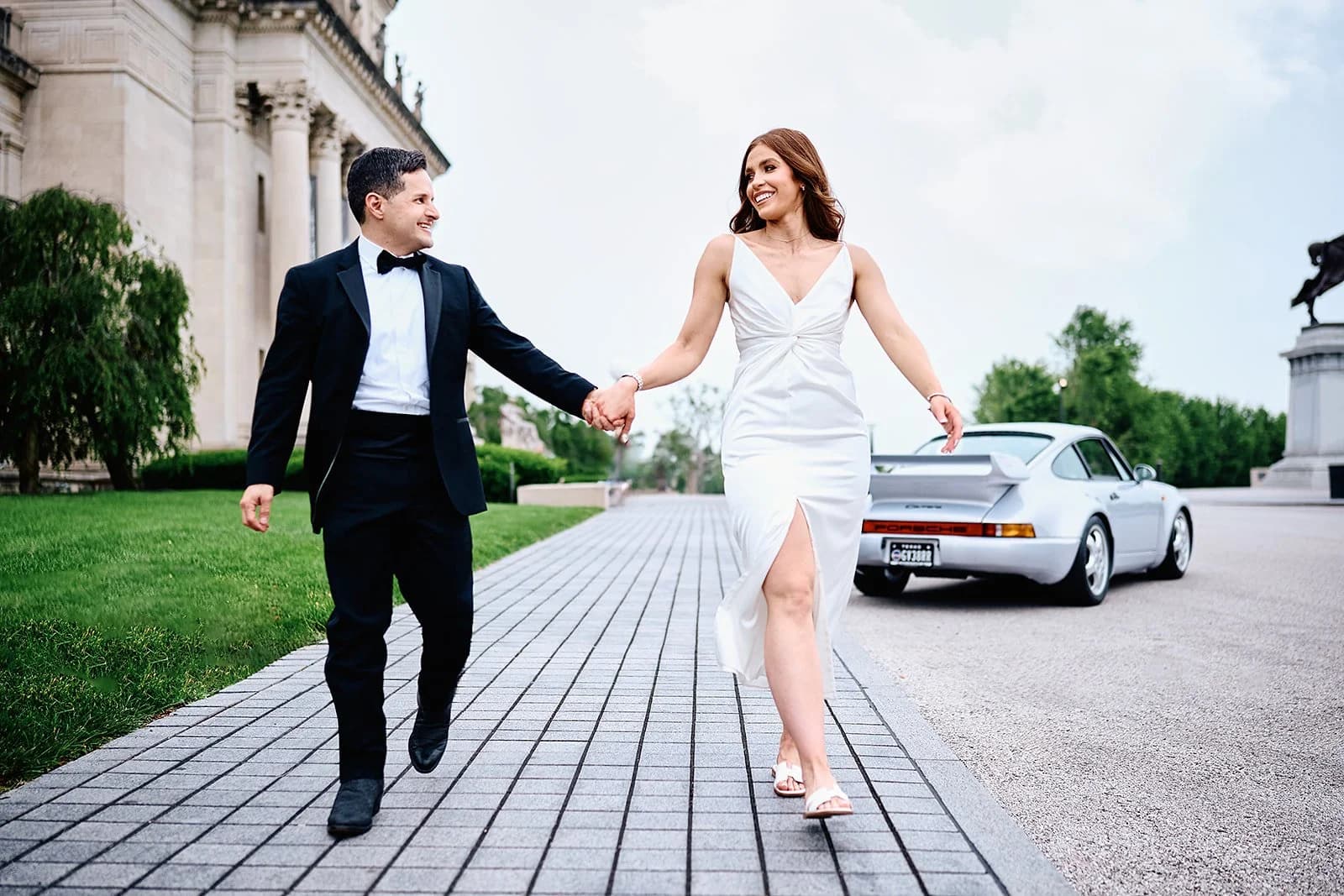 An Art Hill Engagement Session in Forest Park, St. Louis