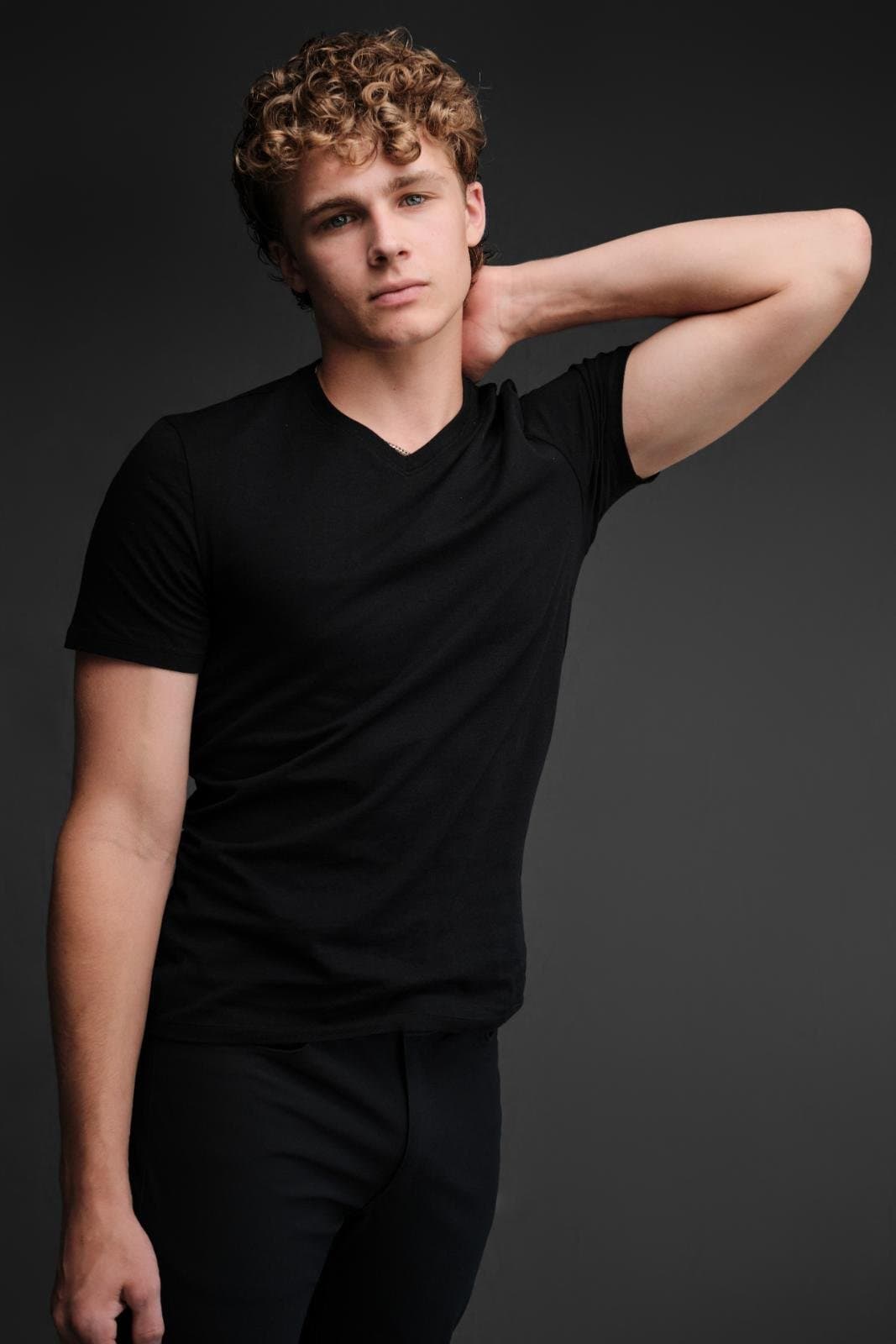 Male actor and model headshot showing commercial range by Henry David Photography