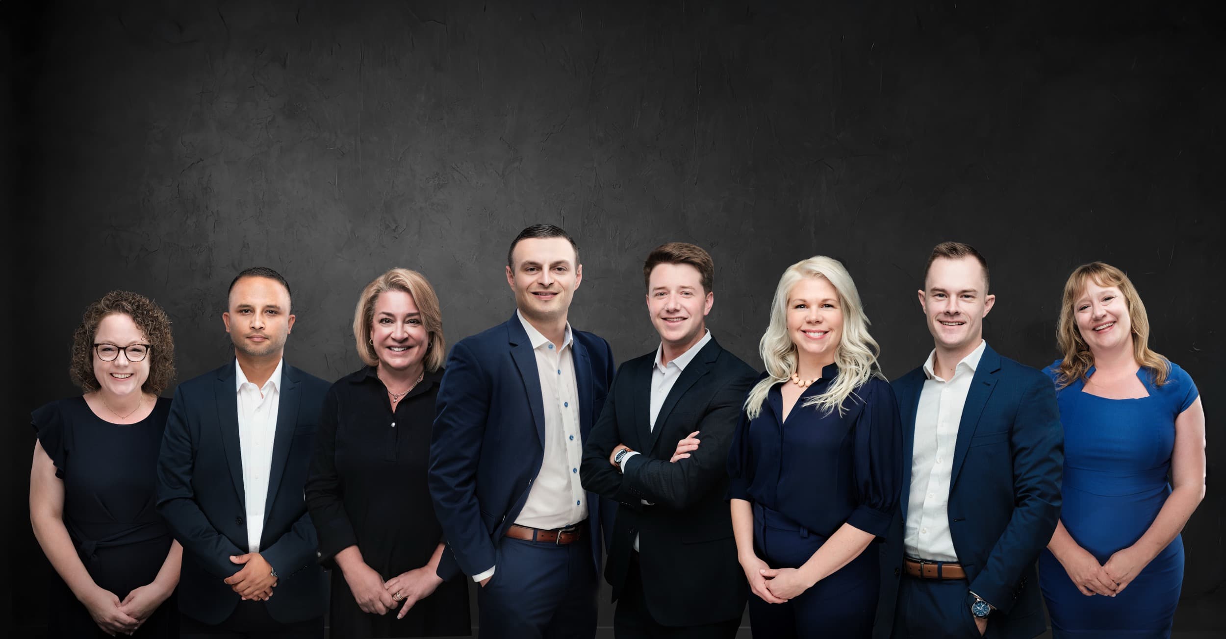 Corporate team headshot composite for Dallas clients by Henry David Photography