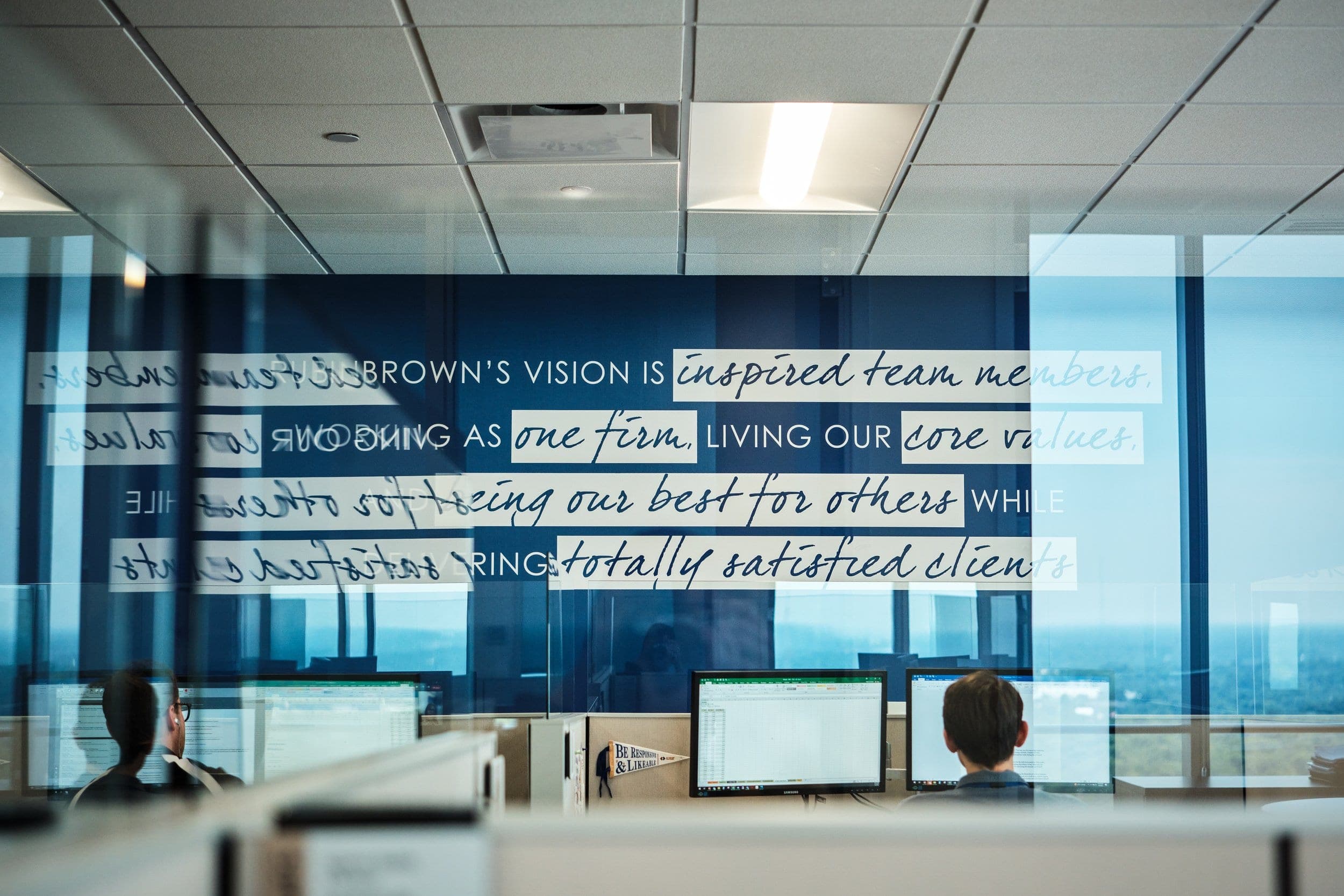 RubinBrown professional services corporate office photography at Centene Building in St. Louis