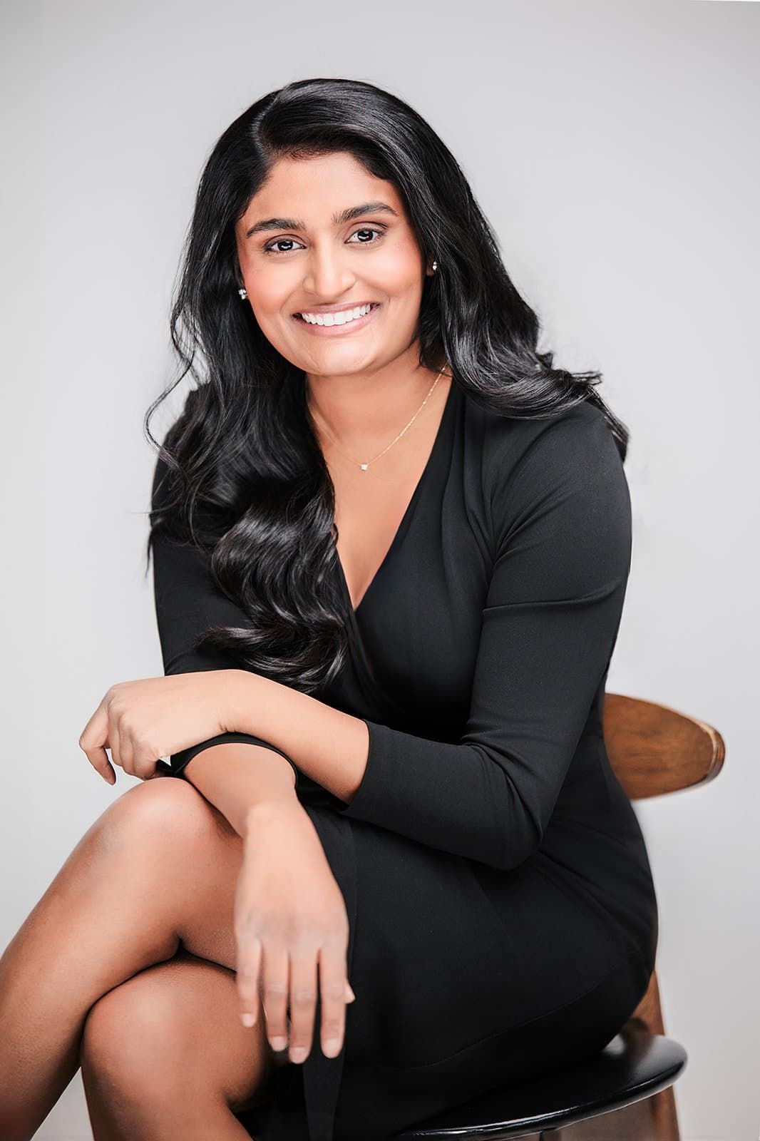 Beauty lighting technique creating a bright, radiant look for dermatology branding