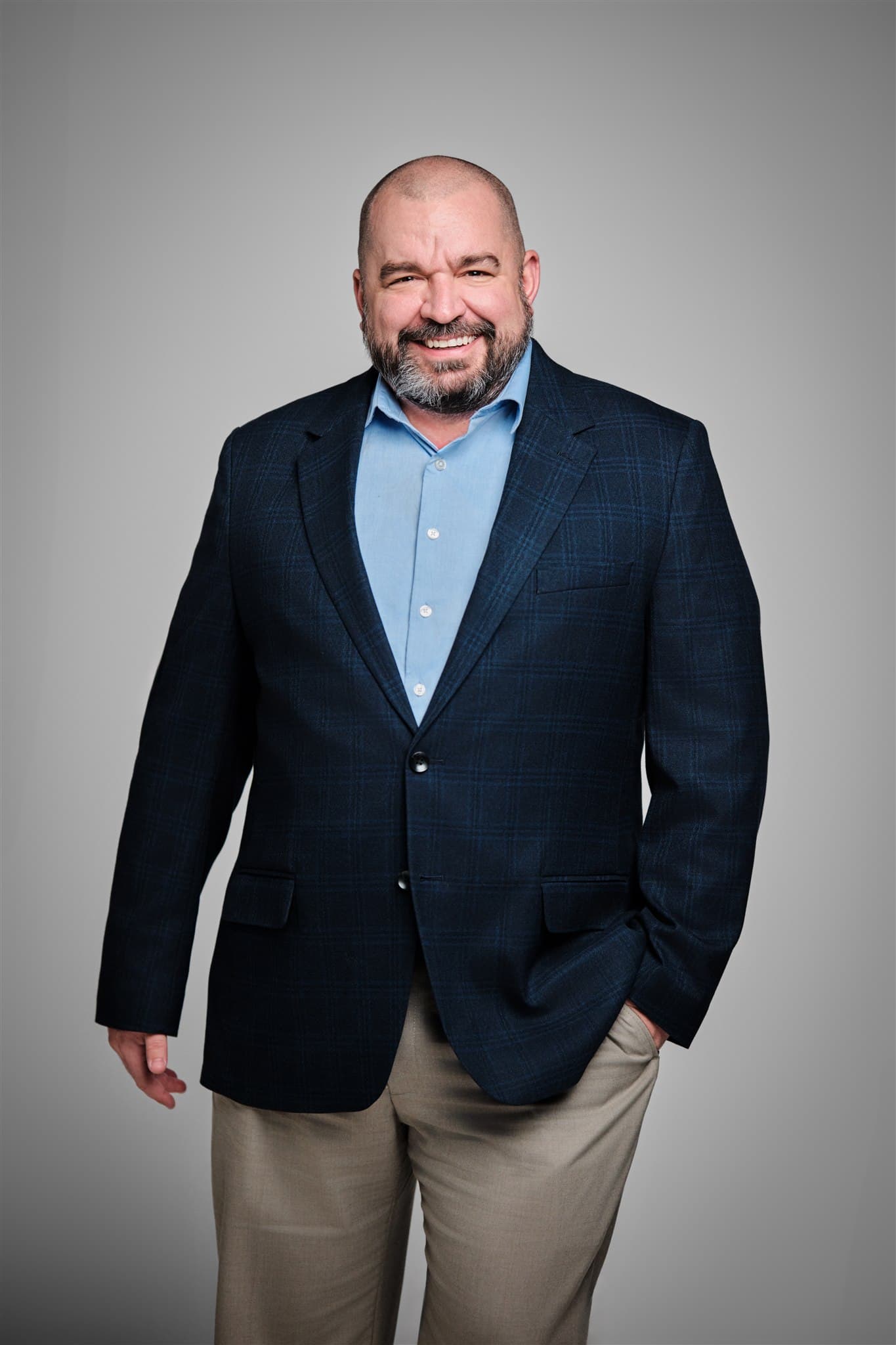 MHS corporate headshot of Brandon Delimata with brand-consistent styling by Henry David Photography
