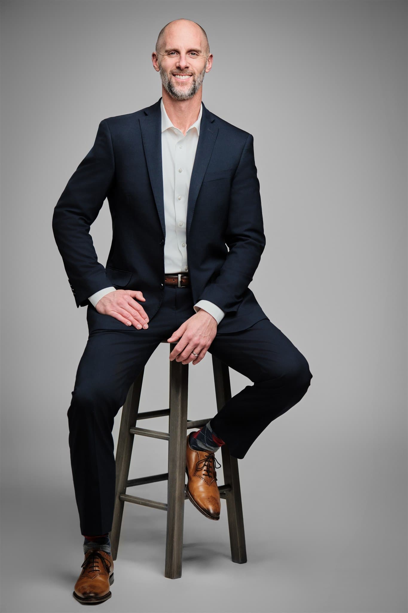 MHS corporate headshot of Brandon Klein photographed by Henry David Photography in St. Louis