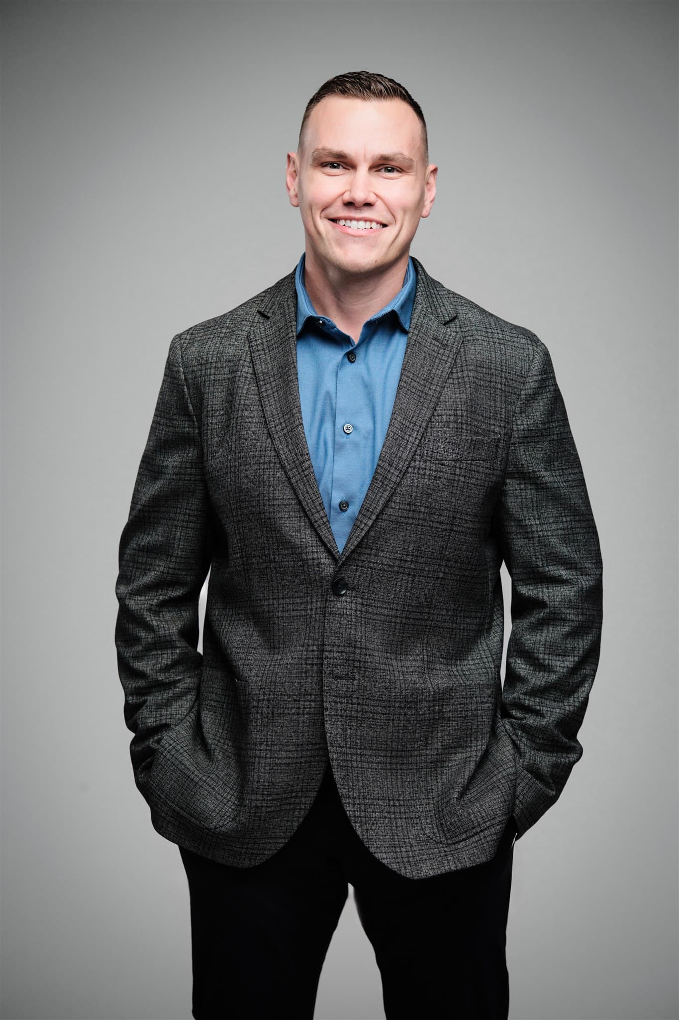 MHS corporate headshot of Jason Svejkosky with consistent brand photography by Henry David Photography