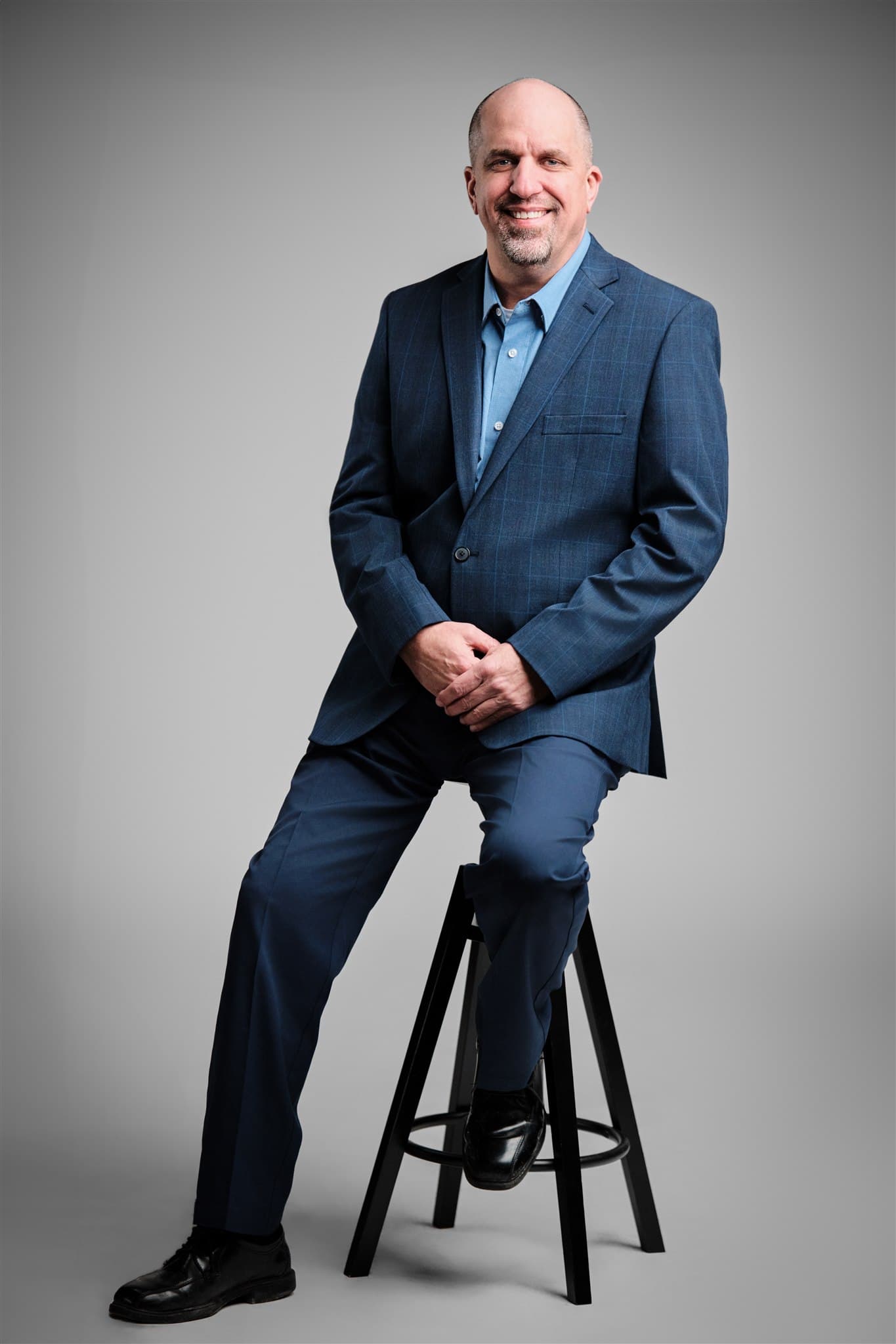 MHS corporate headshot of Jim Juers with brand-consistent lighting by Henry David Photography