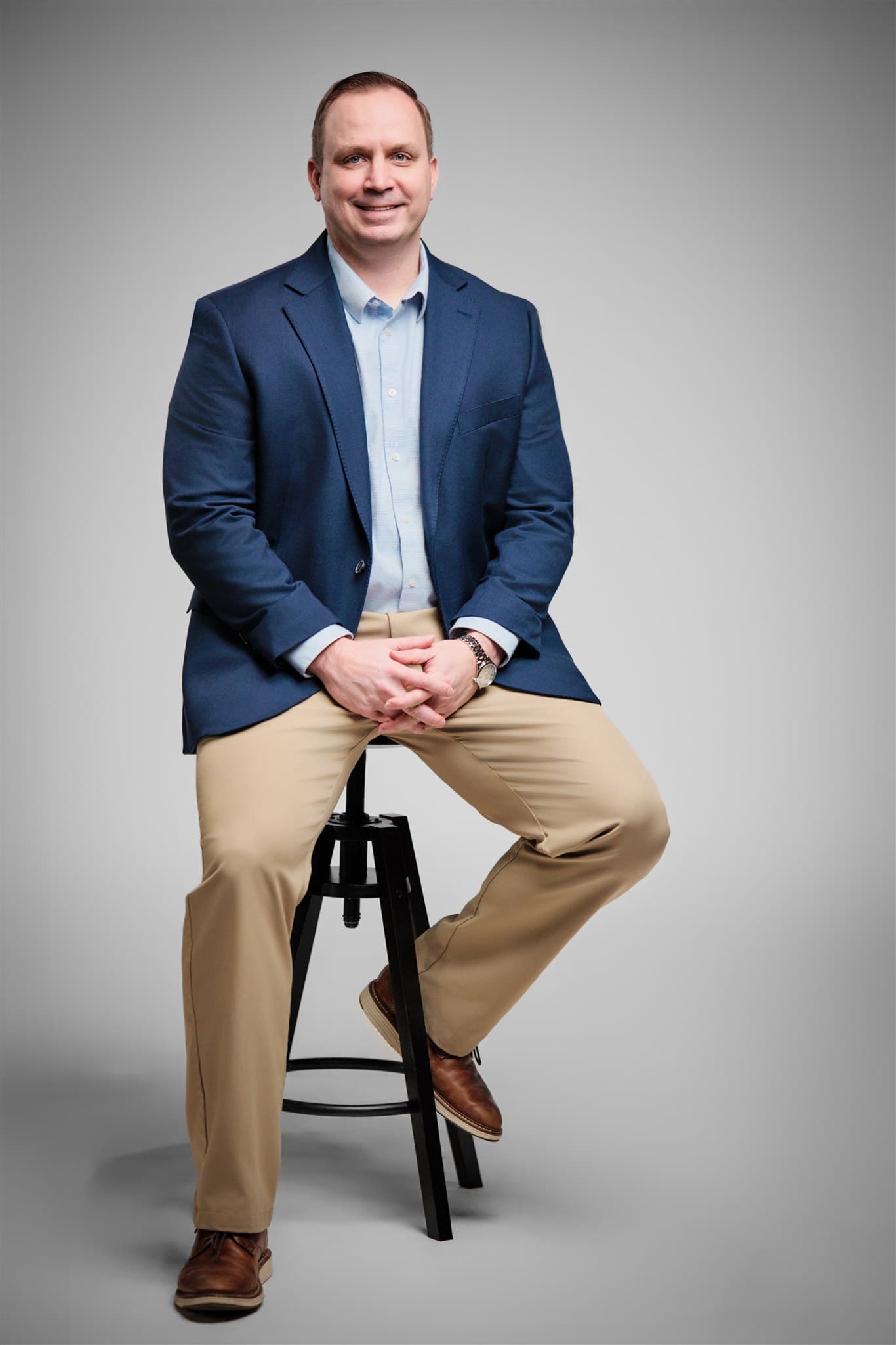 MHS corporate headshot of Sean Hamlin photographed in St. Louis by Henry David Photography