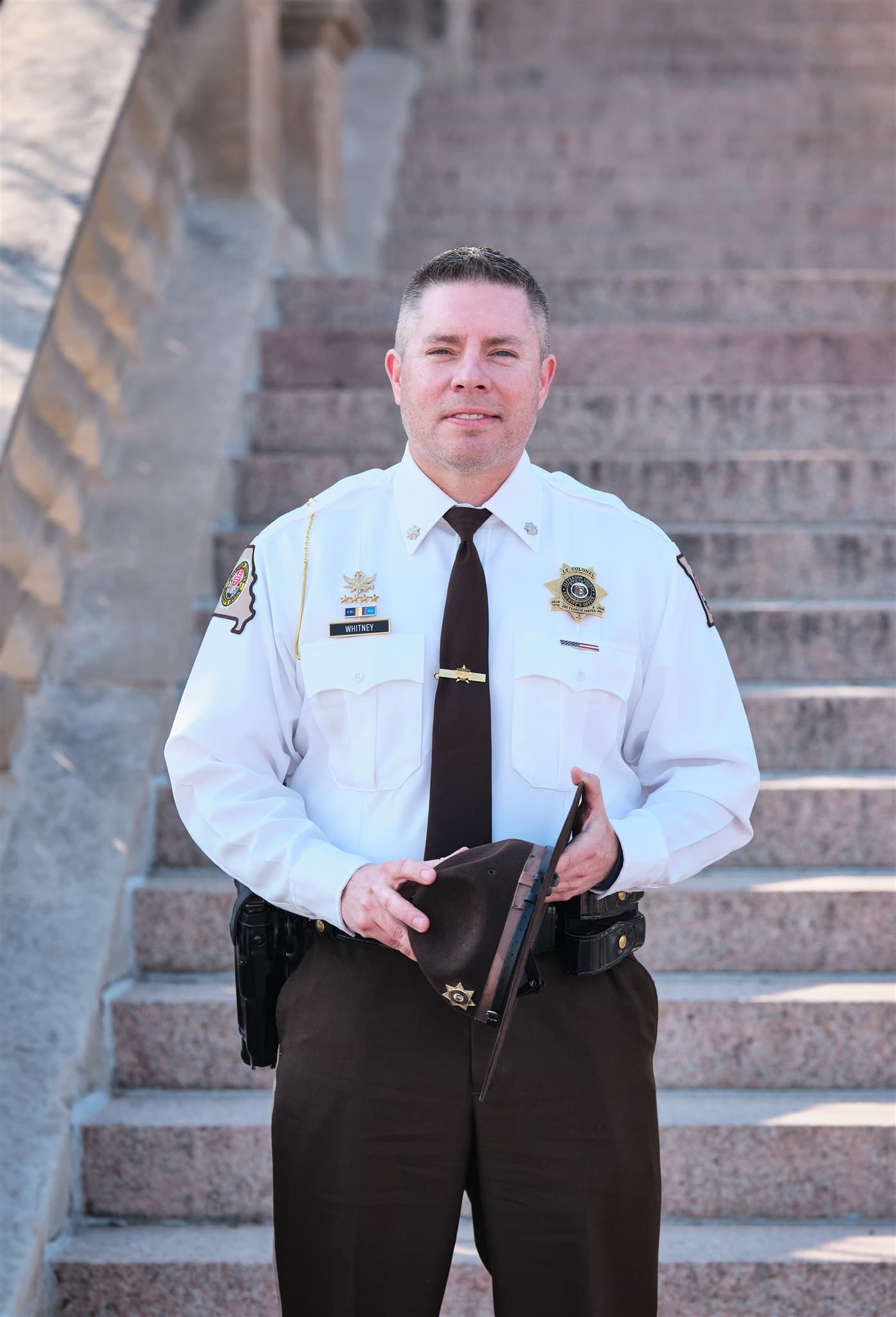 Tim Whitney campaign branding portrait on location in St. Louis